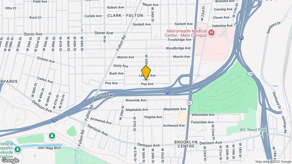3504 Poe Ave Map and Location Details
