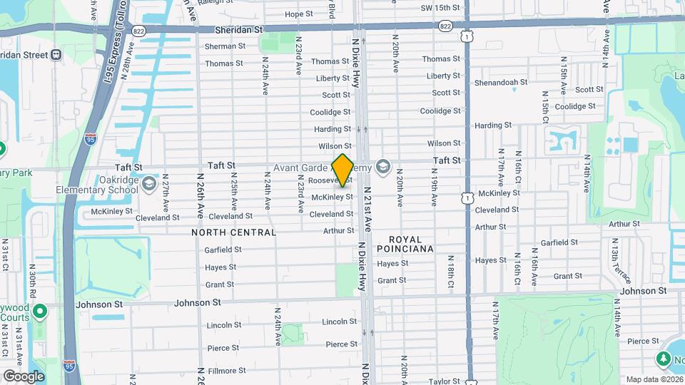 2125 McKinley St Map and Location Details