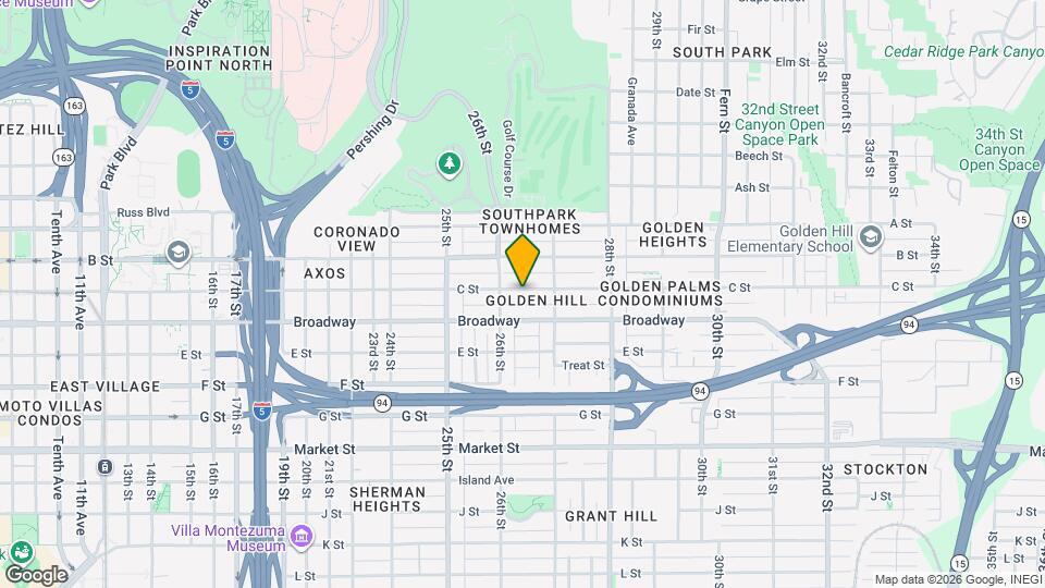 2637 1/2 C St Map and Location Details