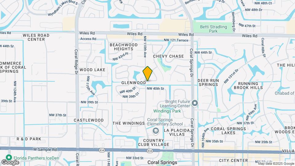10900 NW 41st Dr Map and Location Details
