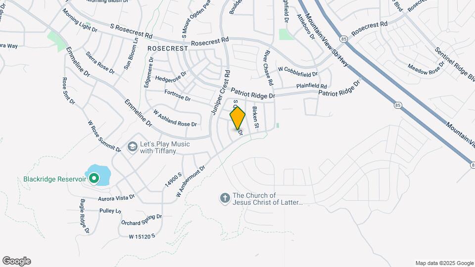14748 S Quiet Glen Dr Mapa y Detalles de la Ubicación