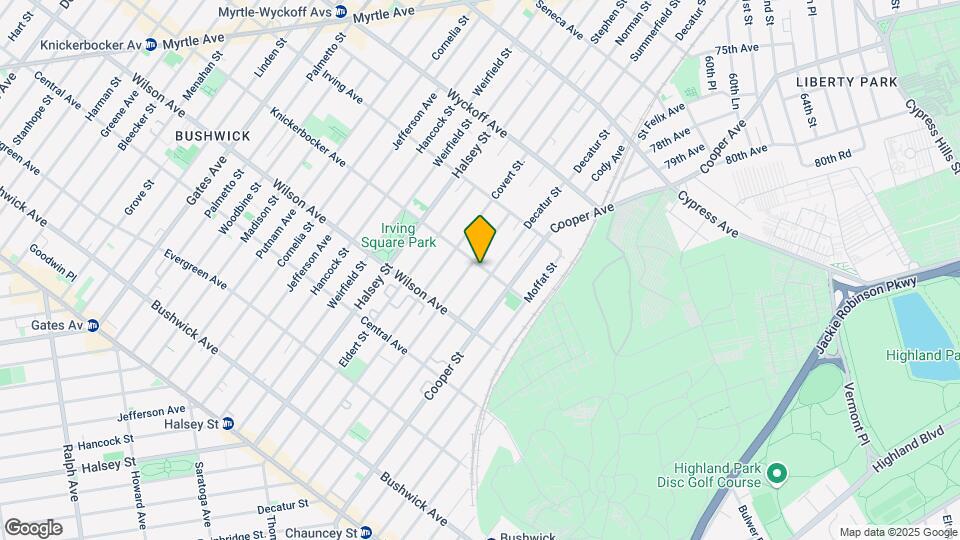 862 Knickerbocker Ave Map and Location Details