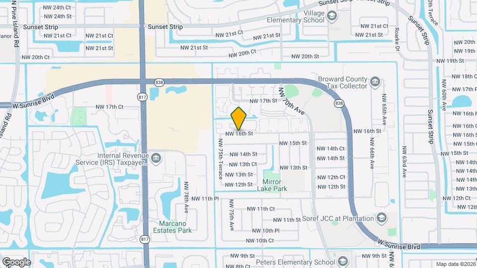 7464 NW 16th St, Unit 7464 NW 16th St Map and Location Details