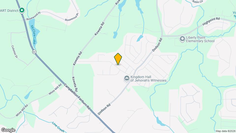 2138 Dodson Woods Dr Map and Location Details