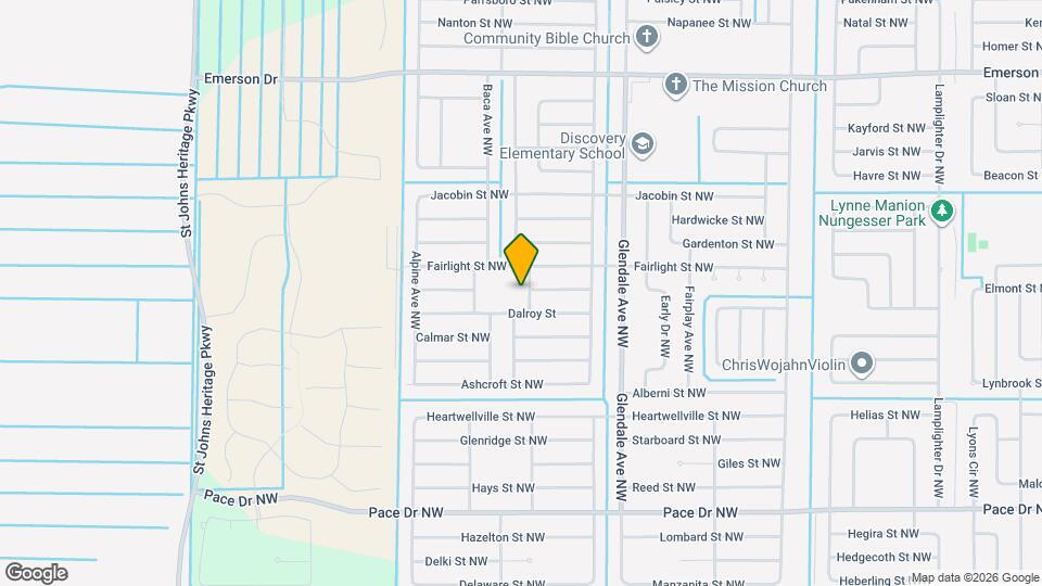 1042 Brigantine Ave NW Mapa y Detalles de la Ubicación