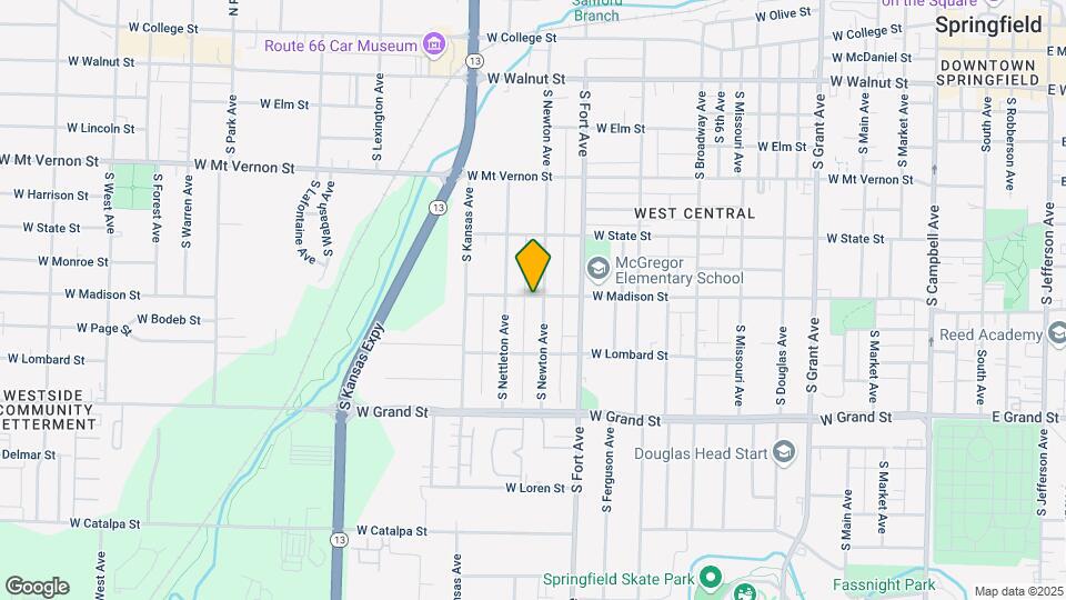 801 S Newton Ave Map and Location Details