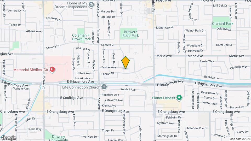 1704 Ellison Dr Map and Location Details