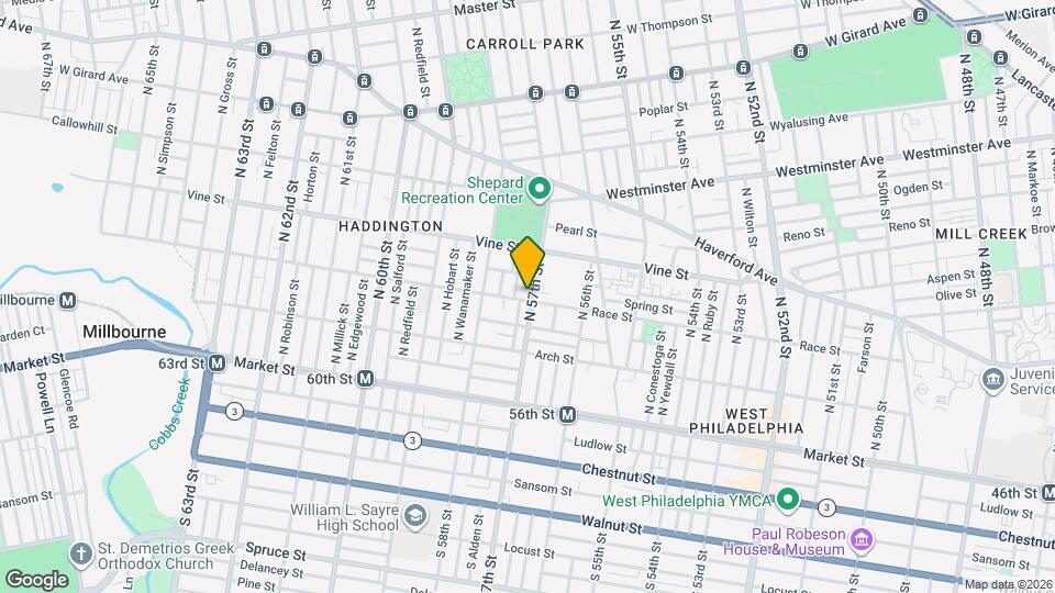 204 N 57th St, Unit 1F Map and Location Details