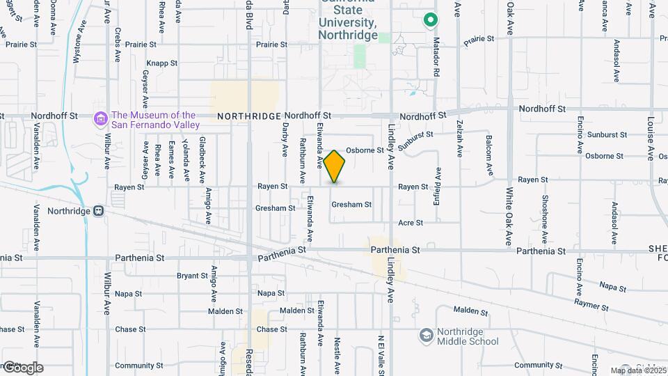 18242 Rayen St Map and Location Details
