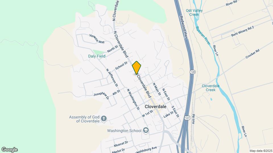 405 N Cloverdale Blvd Map and Location Details
