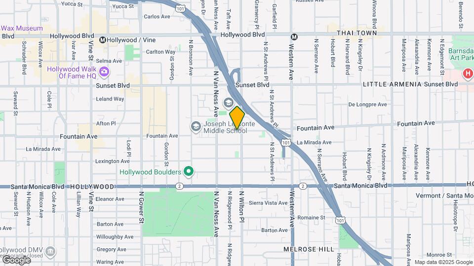 5710 Fountain Ave Mapa y Detalles de la Ubicación