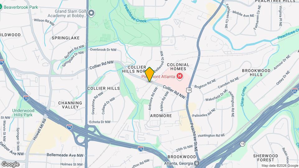 388 Collier Rd NW Map and Location Details