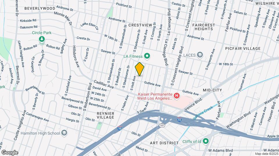 1975 S Corning St Map and Location Details