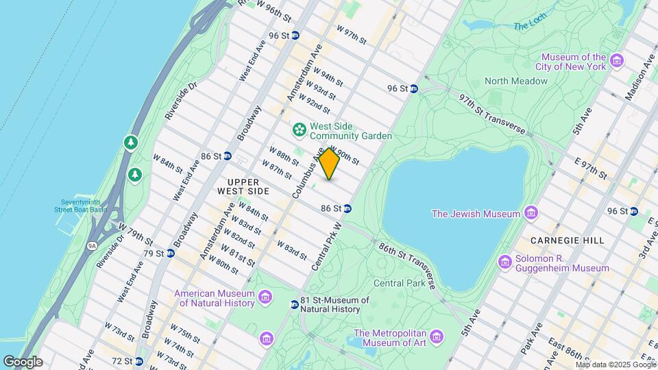 38 W 88th St Map and Location Details
