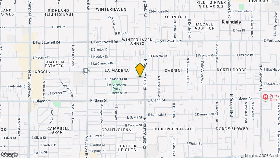 3001-3015 E La Madera Dr Mapa y Detalles de la Ubicación