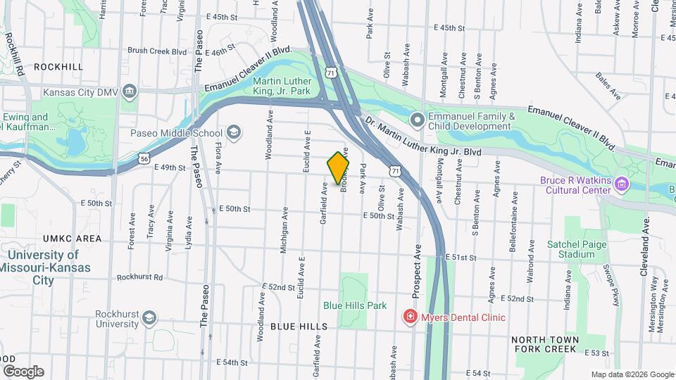 4912 Brooklyn Ave Map and Location Details