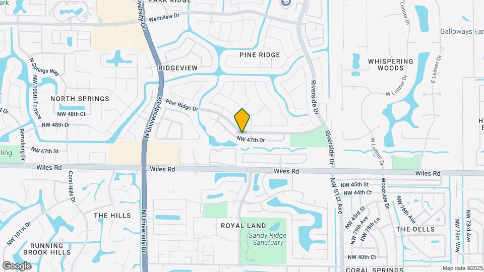 8645 NW 47th Dr Mapa y Detalles de la Ubicación