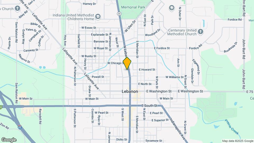 424 N Lebanon St Map and Location Details