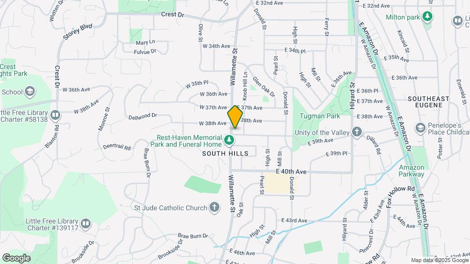 3861 Willamette St Map and Location Details