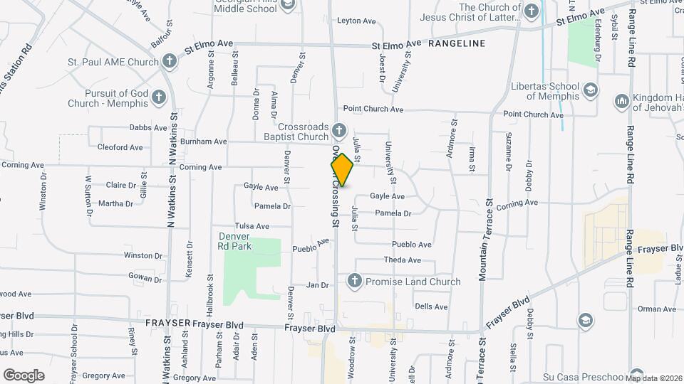 3612 Overton Crossing St Map and Location Details