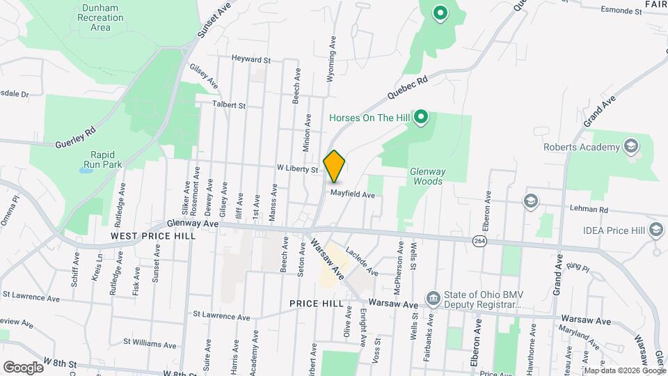 3742 Mayfield Ave Map and Location Details
