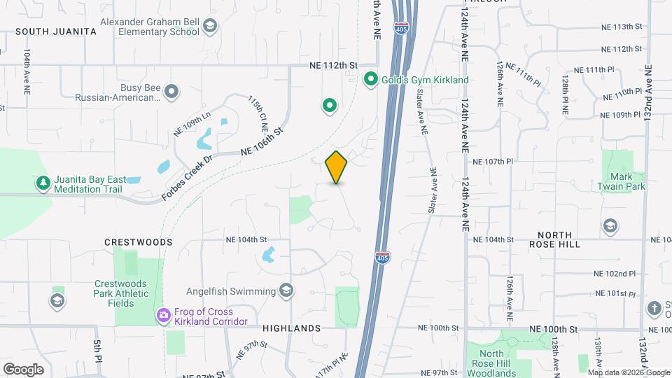 10627 118th Pl NE Map and Location Details