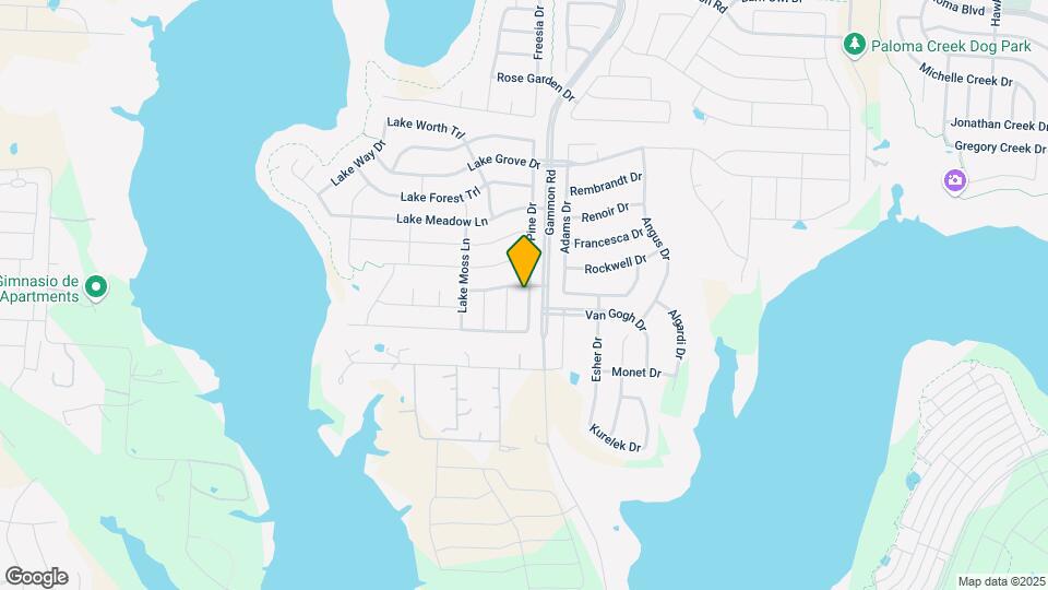 2104 Lake Pine Dr Map and Location Details
