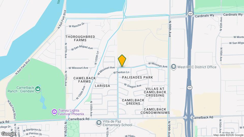 10235 W Missouri Ave Map and Location Details