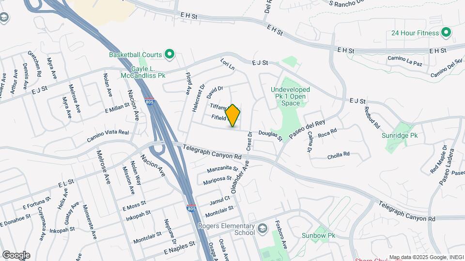 582 Douglas St, Unit Downstairs Map and Location Details