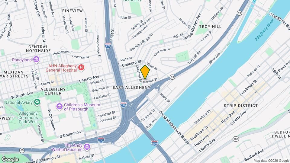 912 Peralta St Map and Location Details