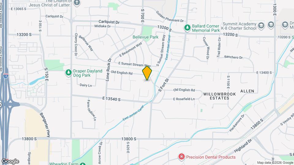13443 S Bridle Pk Cv, Unit Newly Remodeled Bsmt Map and Location Details
