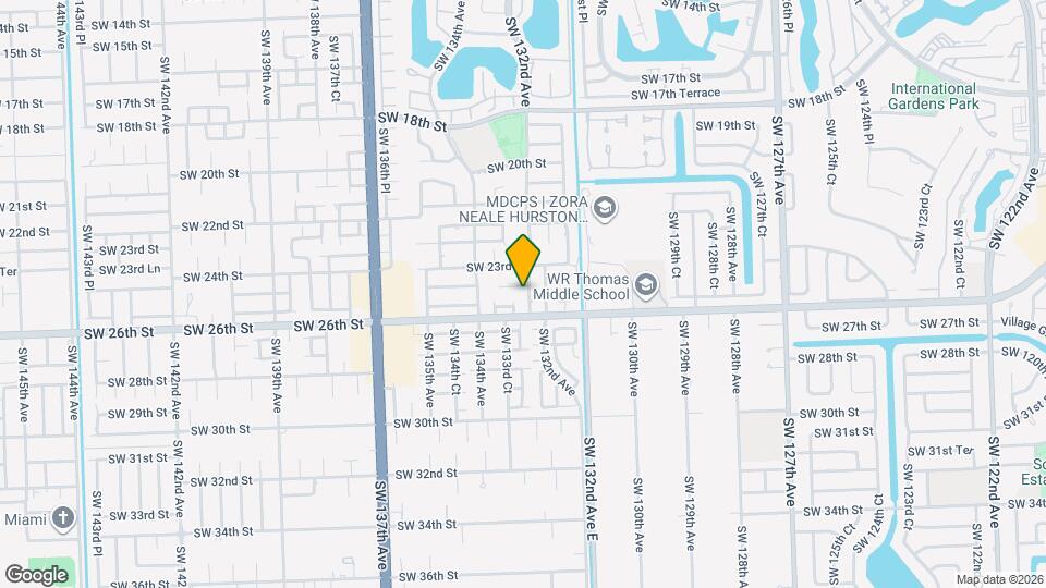 13200 SW 25th St Map and Location Details