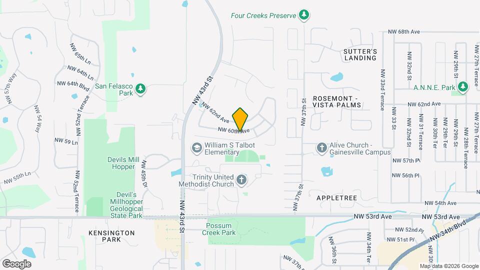 4017 NW 60th Ave Map and Location Details