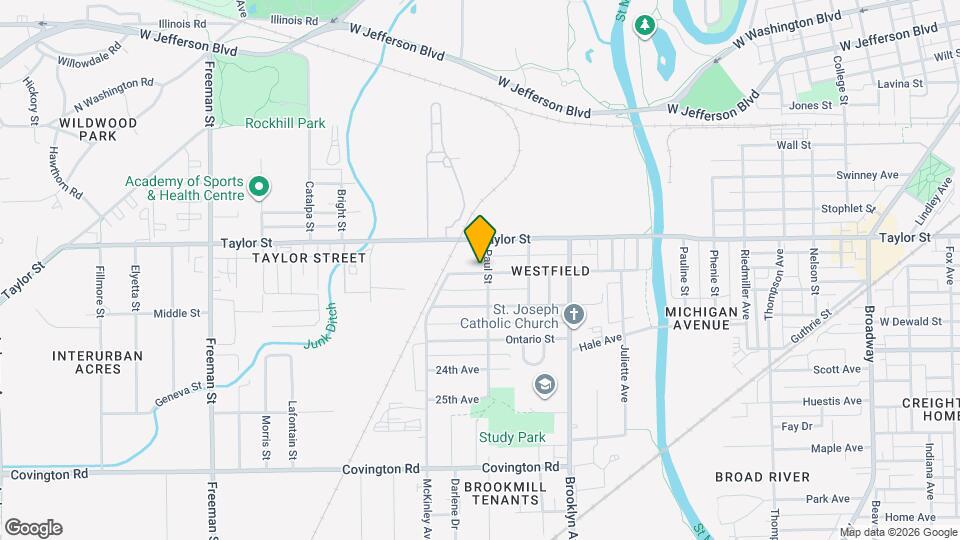 2206 Brown St Map and Location Details