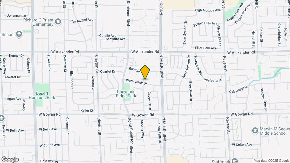 1616 Watercreek Dr Map and Location Details