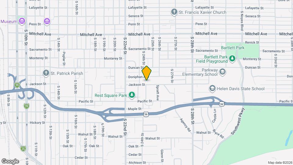 2423 Jackson St Map and Location Details
