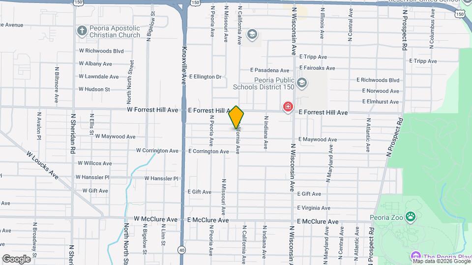 419 E Maywood Ave Map and Location Details