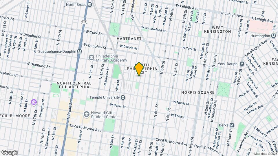 2120 N 8th St Map and Location Details