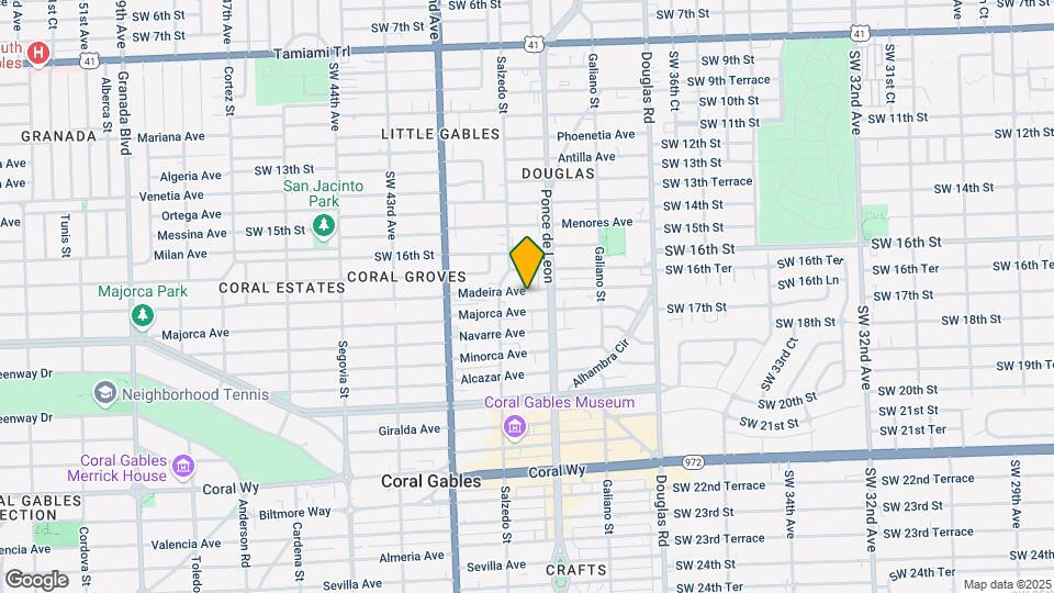 222 Madeira Ave Map and Location Details