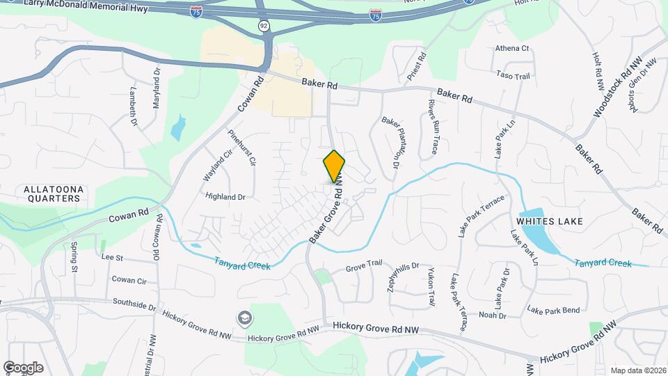 966 Windcroft Cir NW Mapa y Detalles de la Ubicación