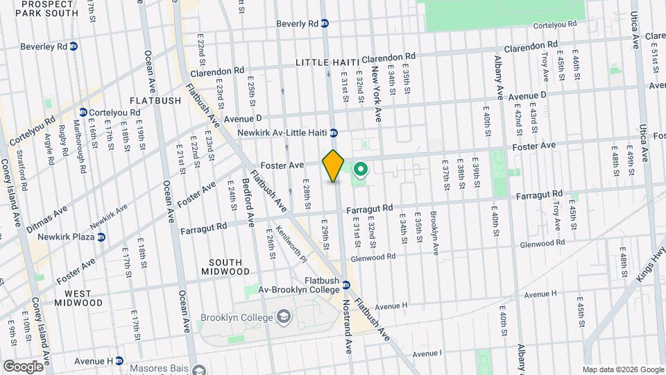 1976 Nostrand Ave, Unit 2R Mapa y Detalles de la Ubicación