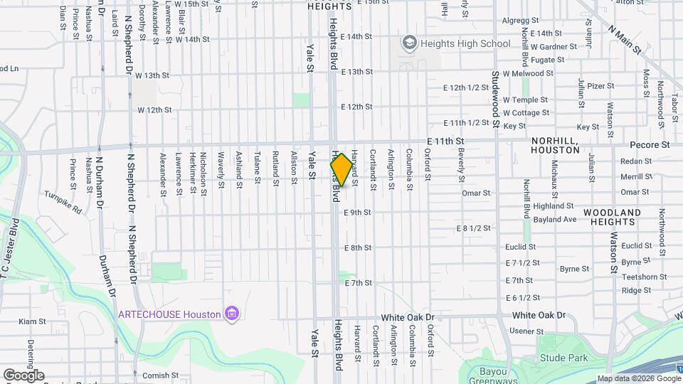 926 Heights Blvd Map and Location Details