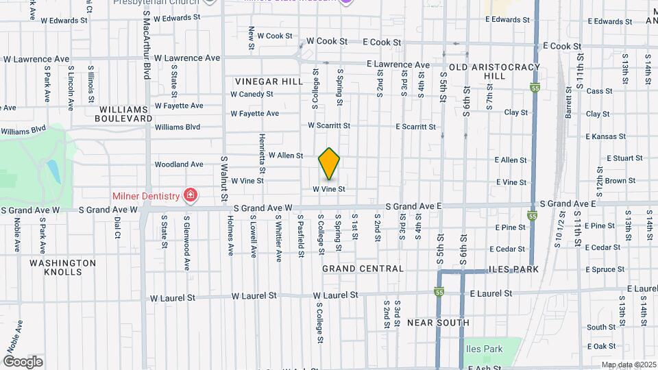 211 W Vine St Map and Location Details