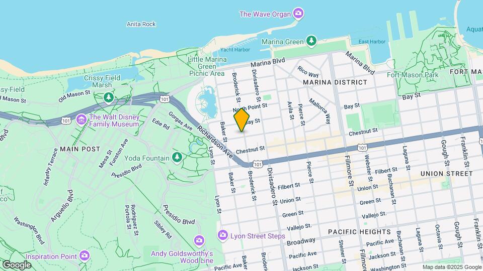 3301 Broderick St Mapa y Detalles de la Ubicación