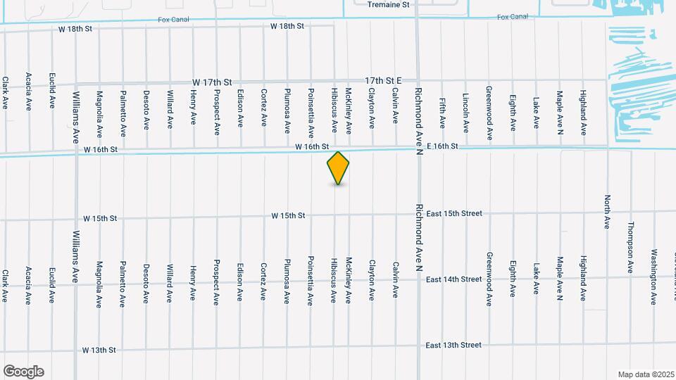1508 Hibiscus Ave Map and Location Details