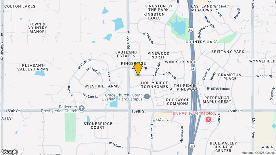 8503 W 156th Terrace Map and Location Details