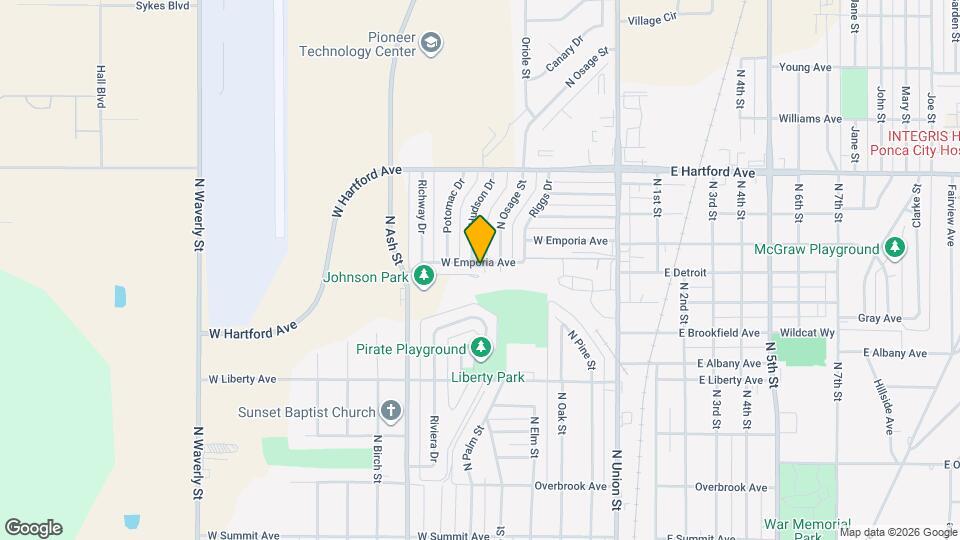 608 W Emporia Ave Map and Location Details