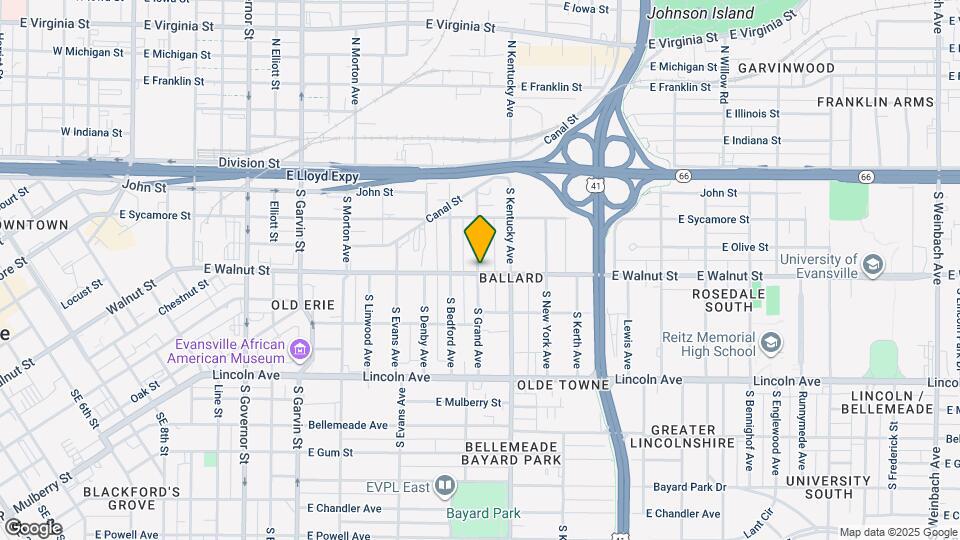 900 E Walnut St Map and Location Details