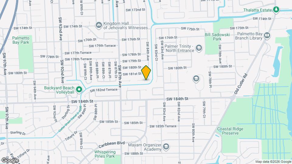 8404 SW 181st Terrace Map and Location Details