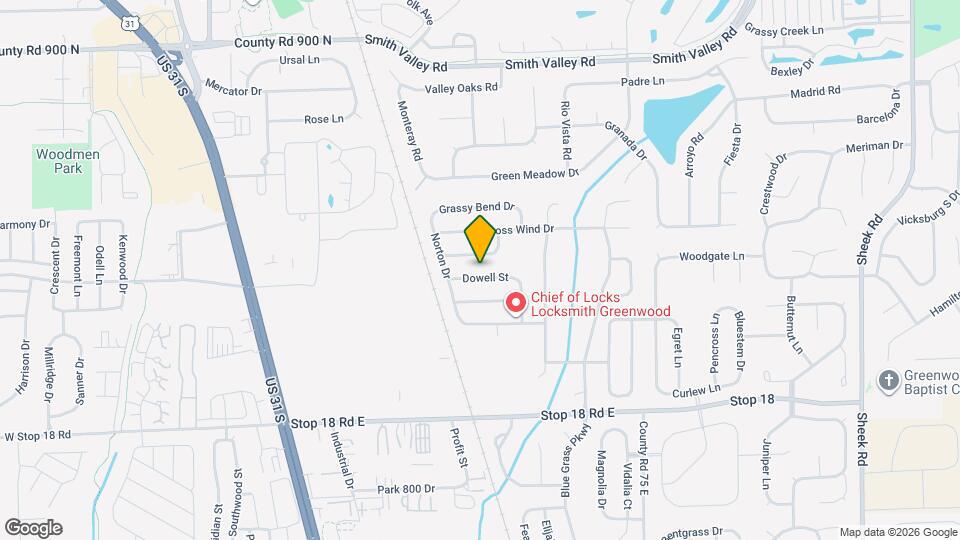 1421 Dowell St Mapa y Detalles de la Ubicación